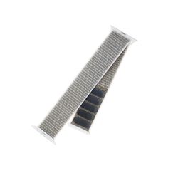 Nylonový řemínek FIXED Nylon Strap pro Apple Watch 42/44/45/49mm, bílošedý