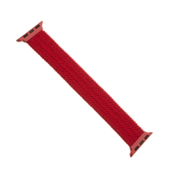 Elastický nylonový řemínek FIXED Nylon Strap pro Apple Watch 42/44/45/49mm, velikost XL, červený