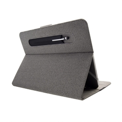 Textilní pouzdro pro 10,1 tablety FIXED Novel se stojánkem a kapsou pro stylus, temně šedé