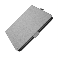 Textilní pouzdro pro 10,1 tablety FIXED Novel se stojánkem a kapsou pro stylus, šedé