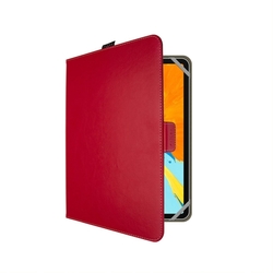 Pouzdro pro 10,1 tablety FIXED Novel se stojánkem a kapsou pro stylus, PU kůže, červené