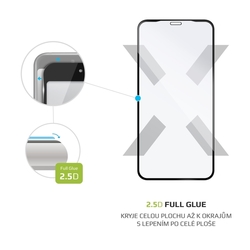 Ochranné tvrzené sklo FIXED Full-Cover pro Apple iPhone XR/11, lepení přes celý displej, černé
