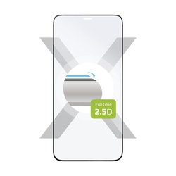 Ochranné tvrzené sklo FIXED Full-Cover pro Apple iPhone 12/12 Pro, lepení přes celý displej, černé