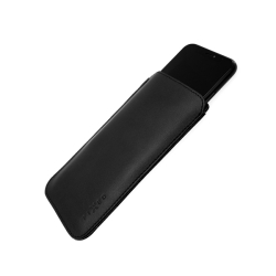 Tenké pouzdro FIXED Slim vyrobené z pravé kůže pro Apple iPhone 12 Pro Max/13 Pro Max, černé 