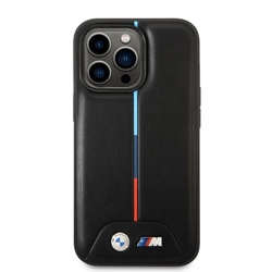BMW M Tricolor Stripe Zadní Kryt pro iPhone 14 Pro Max Black