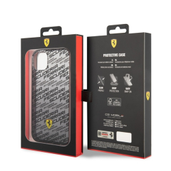 Ferrari Gradient Allover Zadní Kryt pro iPhone 14 Plus Black