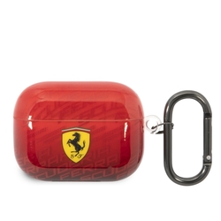 Ferrari Gradient Allover Pouzdro pro Airpods Pro Red