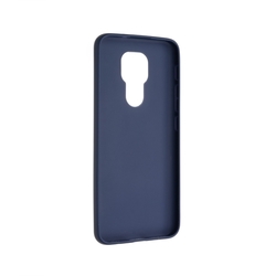 Zadní pogumovaný kryt FIXED Story pro Motorola Moto E7 Plus, modrý