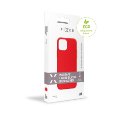 Zadní kryt FIXED MagFlow s podporou Magsafe pro Apple iPhone 12 Pro Max, červený