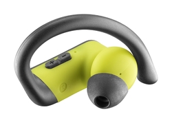True wireless sluchátka Cellularline Sprinter se sportovními nástavci, černo-žlutá