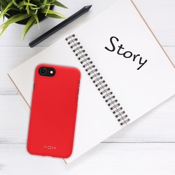 Zadní pogumovaný kryt FIXED Story pro Apple iPhone 13, červený