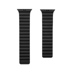 Silikonový řemínek FIXED Magnetic Strap s magnetickým zapínáním pro Apple Watch 42/44/45mm, černý