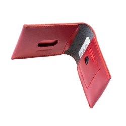 Kožená peněženka FIXED Smile Wallet se smart trackerem FIXED Smile PRO, červená