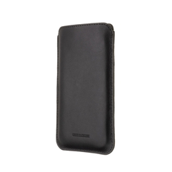 Tenké pouzdro FIXED Slim vyrobené z pravé kůže pro Apple iPhone 12/12 Pro/13/13 Pro, černé 
