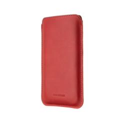 Tenké pouzdro FIXED Slim vyrobené z pravé kůže pro Apple iPhone 12/12 Pro/13/13 Pro, červené 