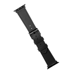 Kožený řemínek FIXED Leather Strap pro Apple Watch 42/44/45/49mm, černý
