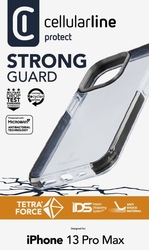 Ultra ochranné pouzdro Cellularline Tetra Force Shock-Twist pro Apple iPhone 13 Pro Max, 2 stupně ochrany, transparentní