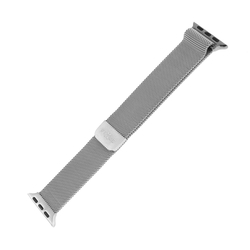 Síťovaný nerezový řemínek FIXED Mesh Strap pro Apple Watch 42/44/45/49mm, stříbrný