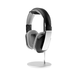 Hliníkový stojánek FIXED Frame Headphones na stůl pro náhlavní sluchátka, stříbrné