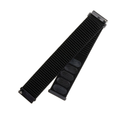 Nylonový řemínek FIXED Nylon Strap s Quick Release 20mm pro smartwatch, černý