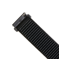 Nylonový řemínek FIXED Nylon Strap s Quick Release 20mm pro smartwatch, černý