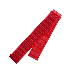 Nylonový řemínek FIXED Nylon Strap s Quick Release 20mm pro smartwatch, červený