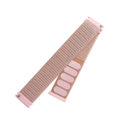 Nylonový řemínek FIXED Nylon Strap s Quick Release 20mm pro smartwatch, růžově zlatý