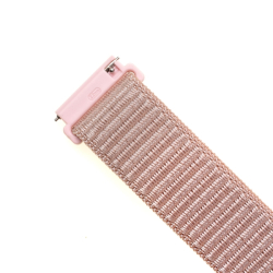 Nylonový řemínek FIXED Nylon Strap s Quick Release 20mm pro smartwatch, růžově zlatý