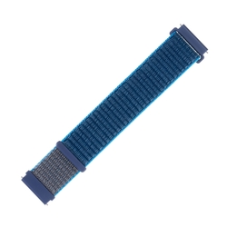 Nylonový řemínek FIXED Nylon Strap s Quick Release 22mm pro smartwatch, temně modrý