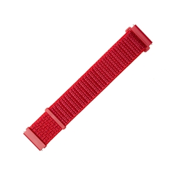 Nylonový řemínek FIXED Nylon Strap s Quick Release 22mm pro smartwatch, červený