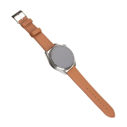 Kožený řemínek FIXED Leather Strap s Quick Release 22mm pro smartwatch, hnědý