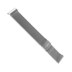 Síťovaný nerezový řemínek FIXED Mesh Strap s Quick Release 20mm pro smartwatch, stříbrný