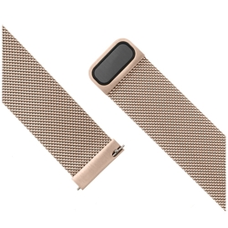 Síťovaný nerezový řemínek FIXED Mesh Strap s Quick Release 22mm pro smartwatch, růžové zlatý