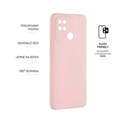 Zadní pogumovaný kryt FIXED Story pro Xiaomi Redmi 10C, růžový