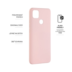 Zadní pogumovaný kryt FIXED Story pro Xiaomi Redmi 10A, růžový
