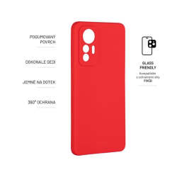 Zadní pogumovaný kryt FIXED Story pro Xiaomi 12 Lite, červený