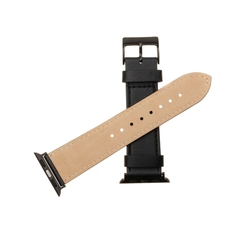 Kožený řemínek FIXED Leather Strap pro Apple Watch 38/40/41 mm, černý