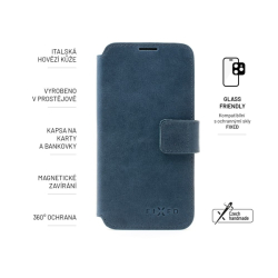 Kožené pouzdro typu kniha FIXED ProFit pro Samsung Galaxy A53 5G, modré
