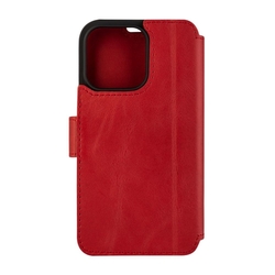 Kožené pouzdro typu kniha FIXED ProFit pro Apple iPhone 14 Pro, červené