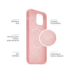 Zadní kryt FIXED MagFlow s podporou MagSafe pro Apple iPhone 14 Plus, růžový