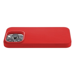 Ochranný silikonový kryt Cellularline Sensation pro Apple iPhone 14 PRO MAX, červený