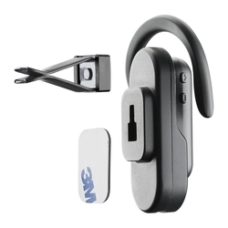 Bluetooth headset Cellularline CAR FLAT včetně nabíjecí základny do auta, černý