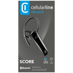Bluetooth Headset CellularLine SCORE, černý