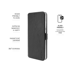 Tenké pouzdro typu kniha FIXED Topic pro Xiaomi Redmi 12C, černé