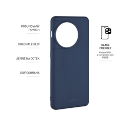 Zadní pogumovaný kryt FIXED Story pro OnePlus 11 5G, modrý
