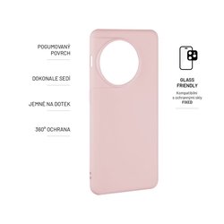 Zadní pogumovaný kryt FIXED Story pro OnePlus 11 5G, růžový