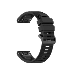 Silikonový řemínek FIXED Silicone Strap pro Garmin QuickFit 22mm, černý