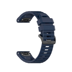 Silikonový řemínek FIXED Silicone Strap pro Garmin QuickFit 26mm, modrý