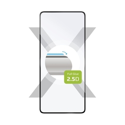 Ochranné tvrzené sklo FIXED Full-Cover pro Xiaomi Redmi Note 12 Turbo, lepení přes celý displej, černé