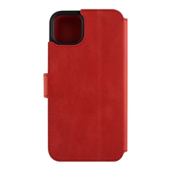 Kožené pouzdro typu kniha FIXED ProFit pro Apple iPhone 15, červené
